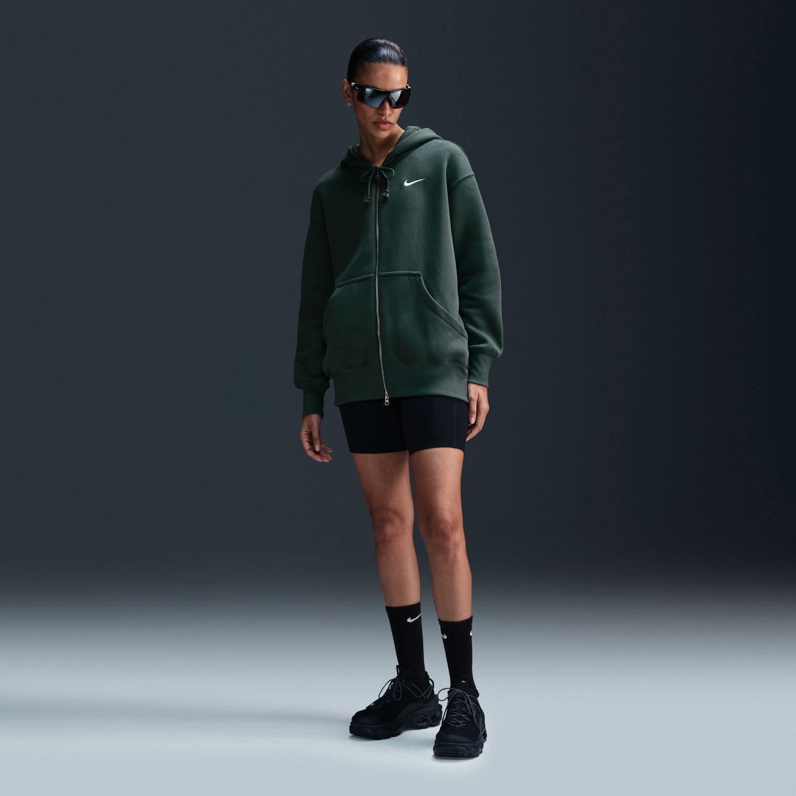 Nike Damen Nike Sportswear Phoenix Fleece Oversize-Damen-Hoodie mit Durchgehendem Reißverschluss Hooded Full Zip Ls Top