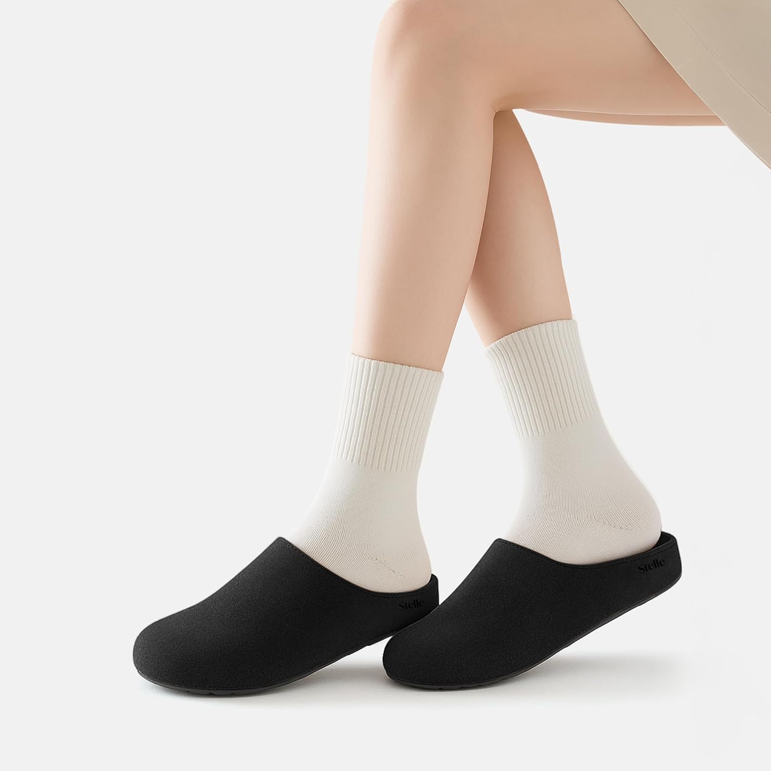 Stelle Clogs Women Mens Arch Support Suede Soft Cork Footbed Sandals Potato Shoes Slip on Home Slippers Non-Slip Comfort - Image 2