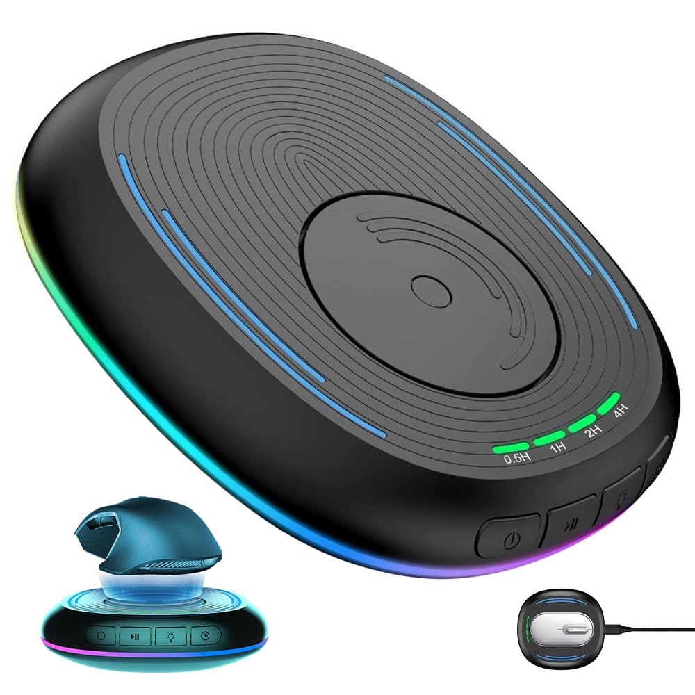 BIZOI Mouse Mover, Undetectable Mouse Jiggler with ON/Off Switch, 7 Colors Adjustable, Mice Jiggler with Adjustable Interval Timer for Wired & Wireless Mice, Keeping the PC Active