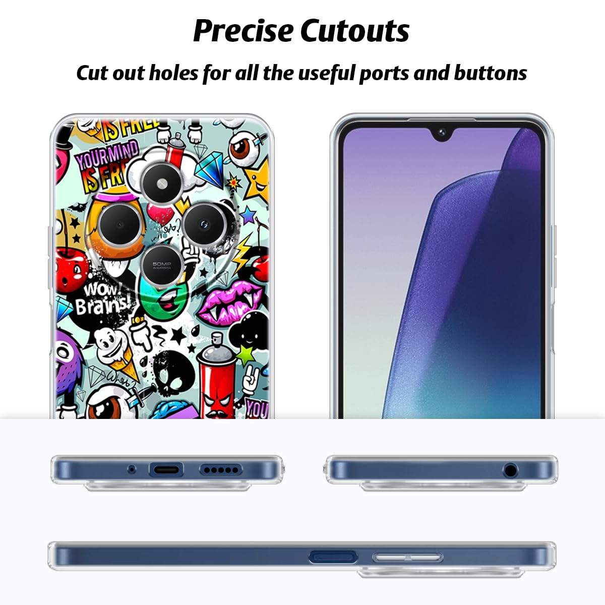 Coque Xiaomi Redmi 14C / Poco C75 - Protection Écran Verre Trempé + Housse Transparente