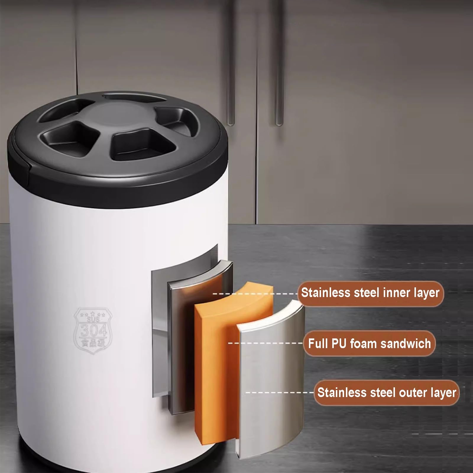 EMYJAY Secchio Isolato Commerciale, Dispenser di Bevande Isolate in Acciaio Inossidabile Dispenser di Bevande Calde E Fredde Barile Isolato for tè al Latte LYWY (Color : Groen, Size : 12L)