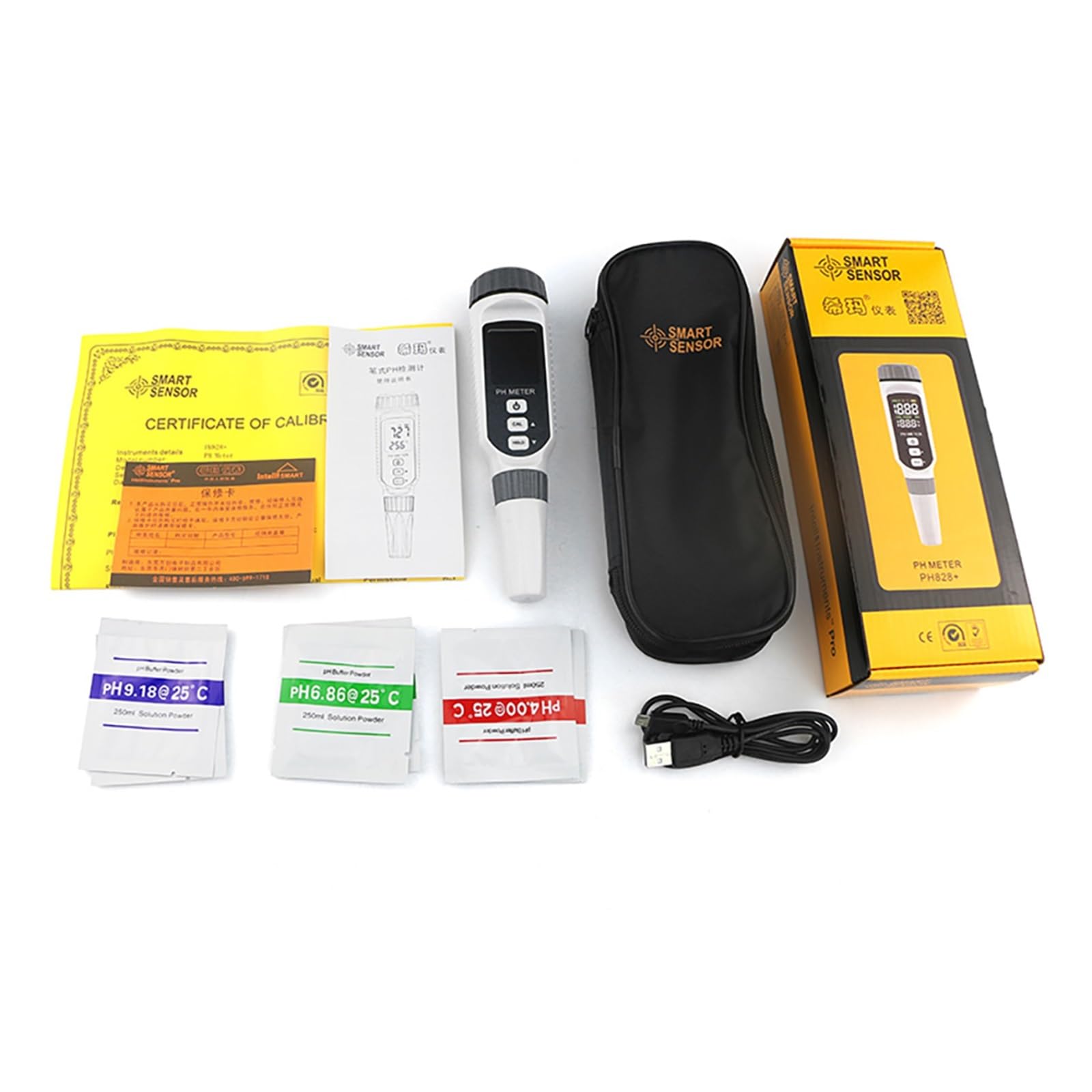 Type de stylo Portable PH mètre testeur qualité l'eau acidomètre for Aquarium acidimètre comprend une batterie lithium 3.7 V, Testeur précis