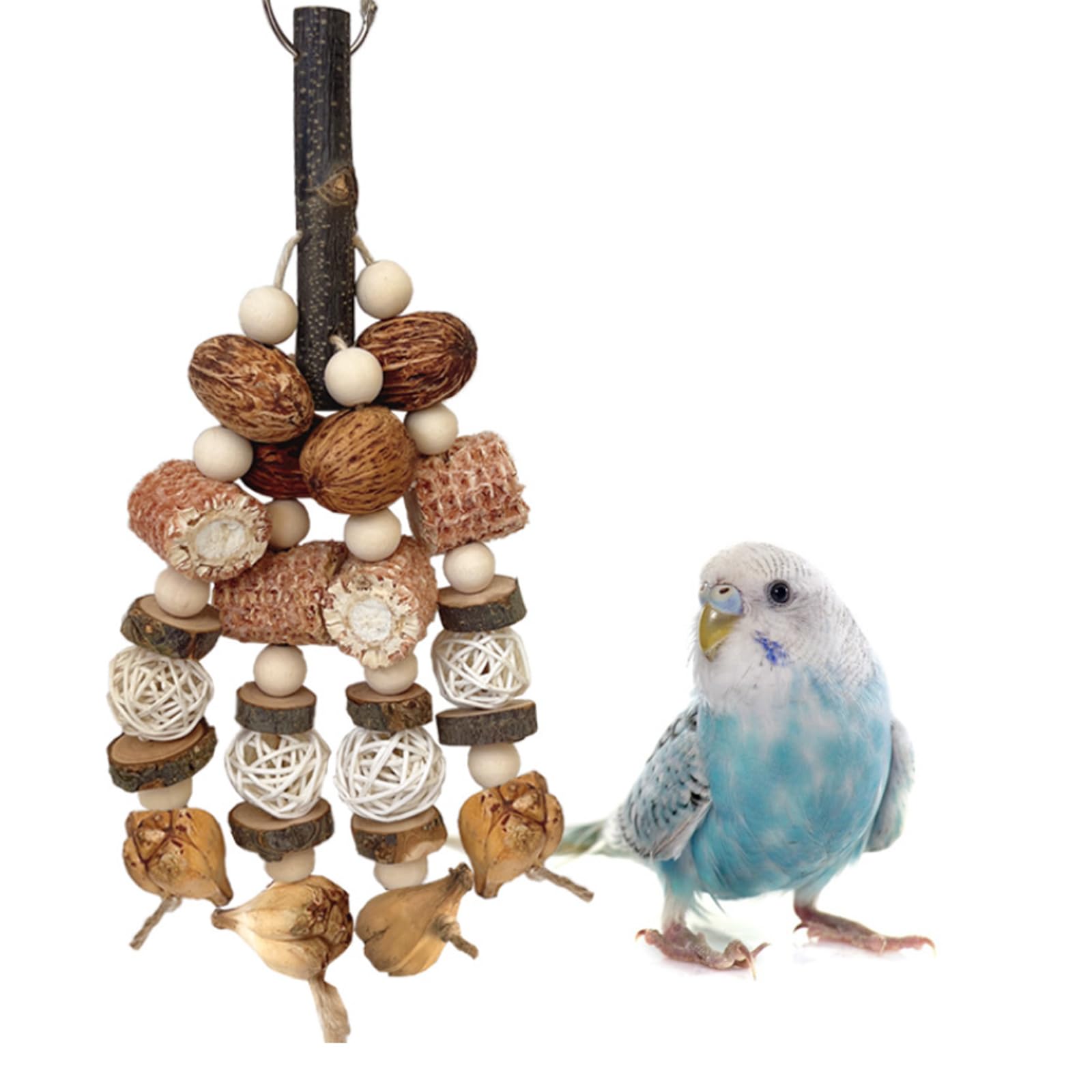 Lulullaby Bird Chewing Toy, Parrot Toy, Corn Cob Hanging Cage Toy