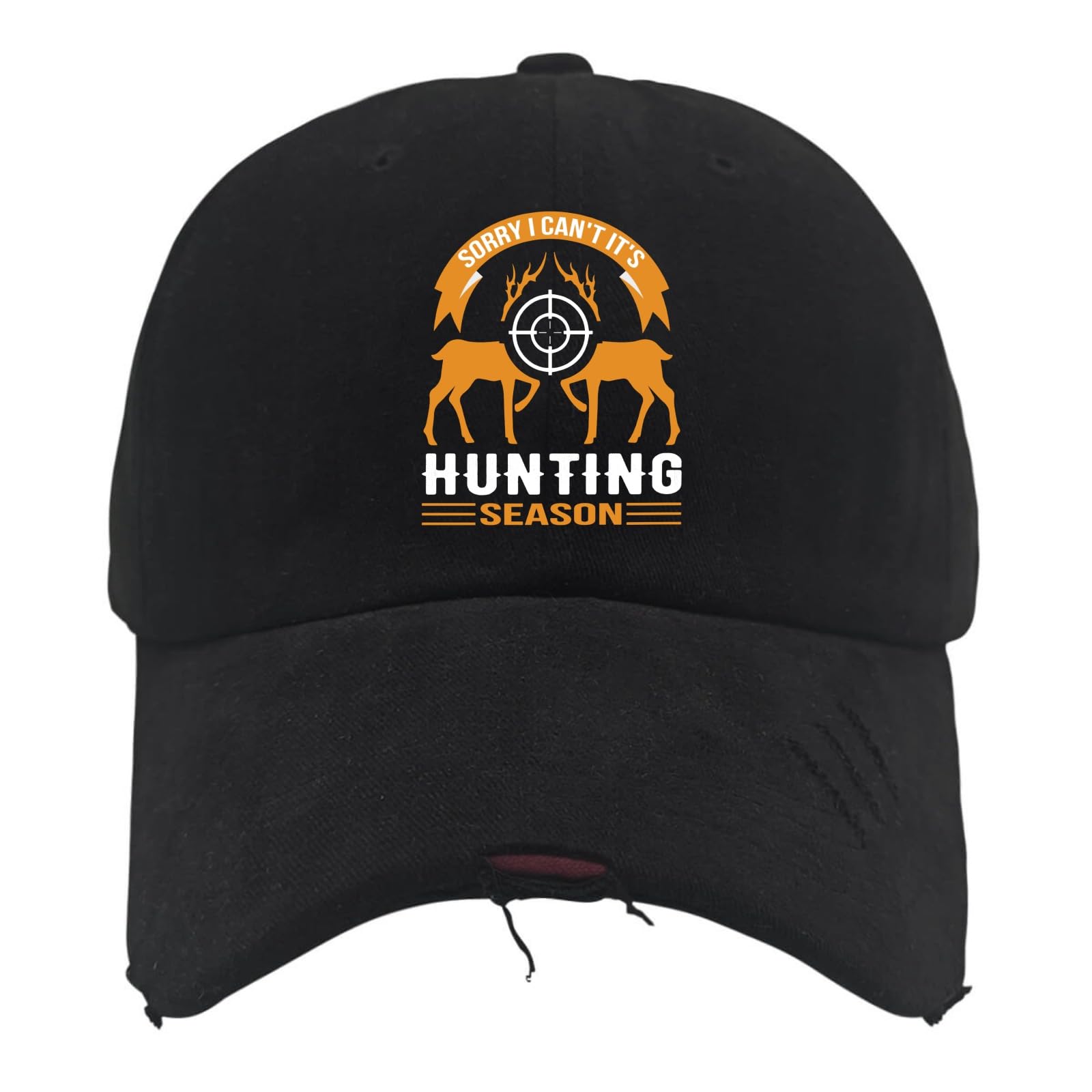 Sorry I Can't It's Hunting Season Caps Runners Hat AllBlack Mens Beach Hat Gifts for Girlfriends Outdoor Cap