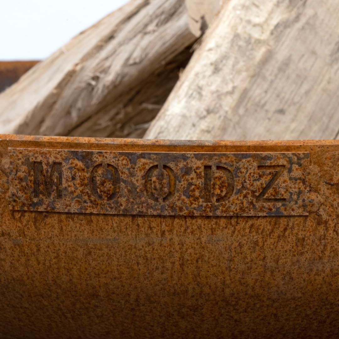 Piédestal Acier Corten - Piédestal pour Braseri jusqu'à 100 cm - Facile à monter - 45 x 45 x 80 cm