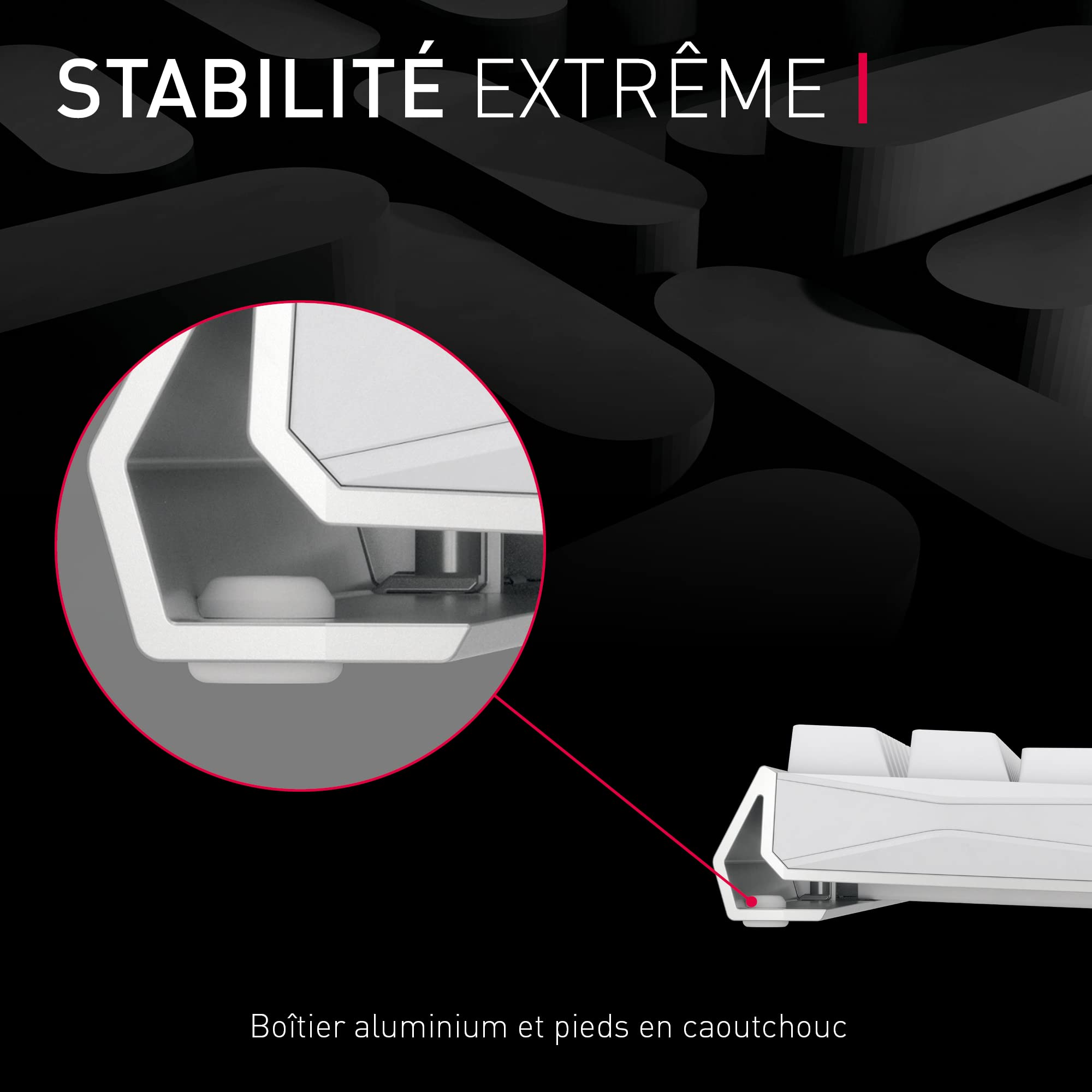 CHERRY MX 3.0S Wireless, Clavier mécanique de Gaming sans Fil avec rétro-éclairage RGB, Disposition française (AZERTY) Connexion Bluetooth, Radio ou Filaire, MX Red Switches, Noir
