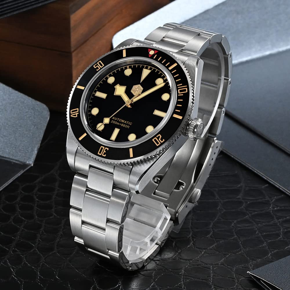San Martin Vintage BB58 NH35 SN008G Diver luksusowy męski zegarek automatyczny mechaniczny ze stali nierdzewnej biznesowe zegarki na rękę