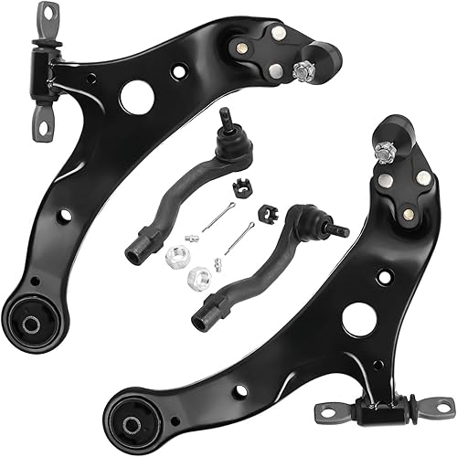 Miniatura 119 de Detroit Axle - Kit de brazos de control frontal RWD para Chrysler 300 Dodge Challenger Charger Magnum, 2 brazos de control superiores 2 rótulas