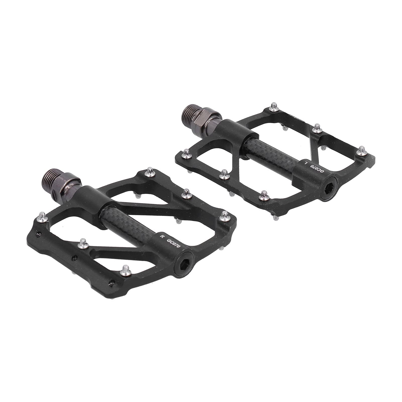 Pedales de Bicicleta con 3 Rodamientos, Pedales Ligeros de Aleación de Aluminio para Montaña/Carretera para Mayor Estabilidad y Agarre, 1 par