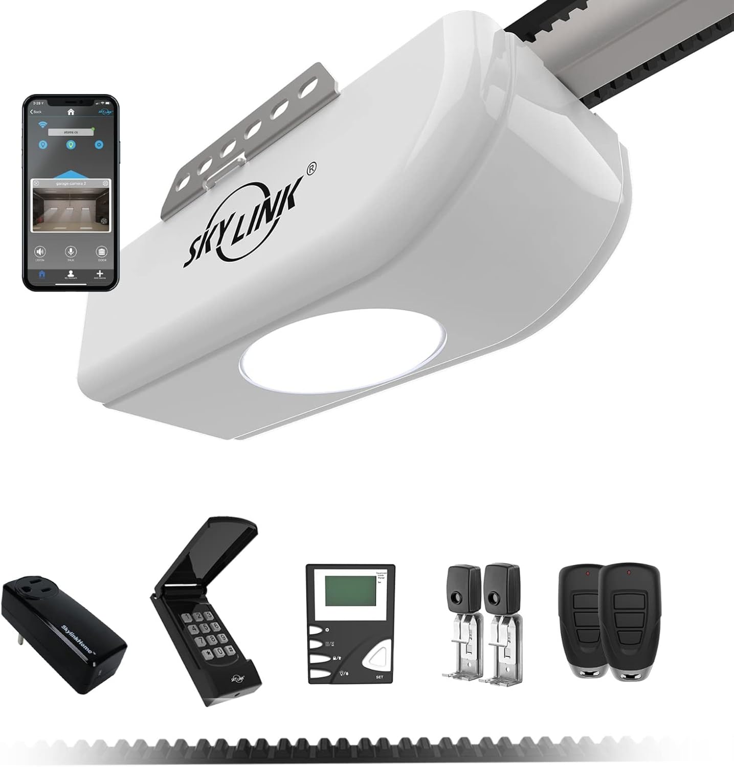 Skylink ATR1723BKWP 3/4 HPf Smart Belt Drive Garage Door Opener with