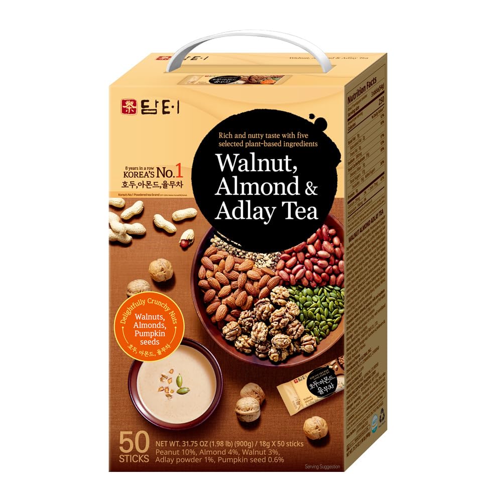 Damtuh Korean Walnut Almond Adlay (Job's Tear) Powder Meal Replacement Shake Breakfast Simple Meal 50T