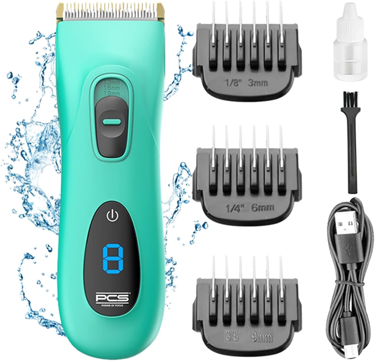 Dog Clippers Professional for Grooming with Ceramic Blade, Rechargeable Pet Hair Thick Coat Clipper Low Noise for Small Large Dogs Cats
