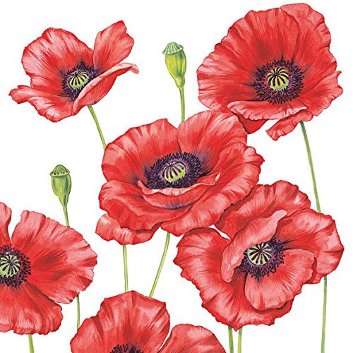 Preisvergleich Produktbild Ambiente Napkins 'Romantic Poppy' 13308505