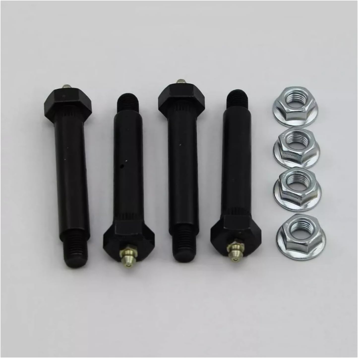 Trailer Spring Shackle Bolt with Grease Zerk & Nut 9/16" X 3-1/2" Long 4 Pc. Set