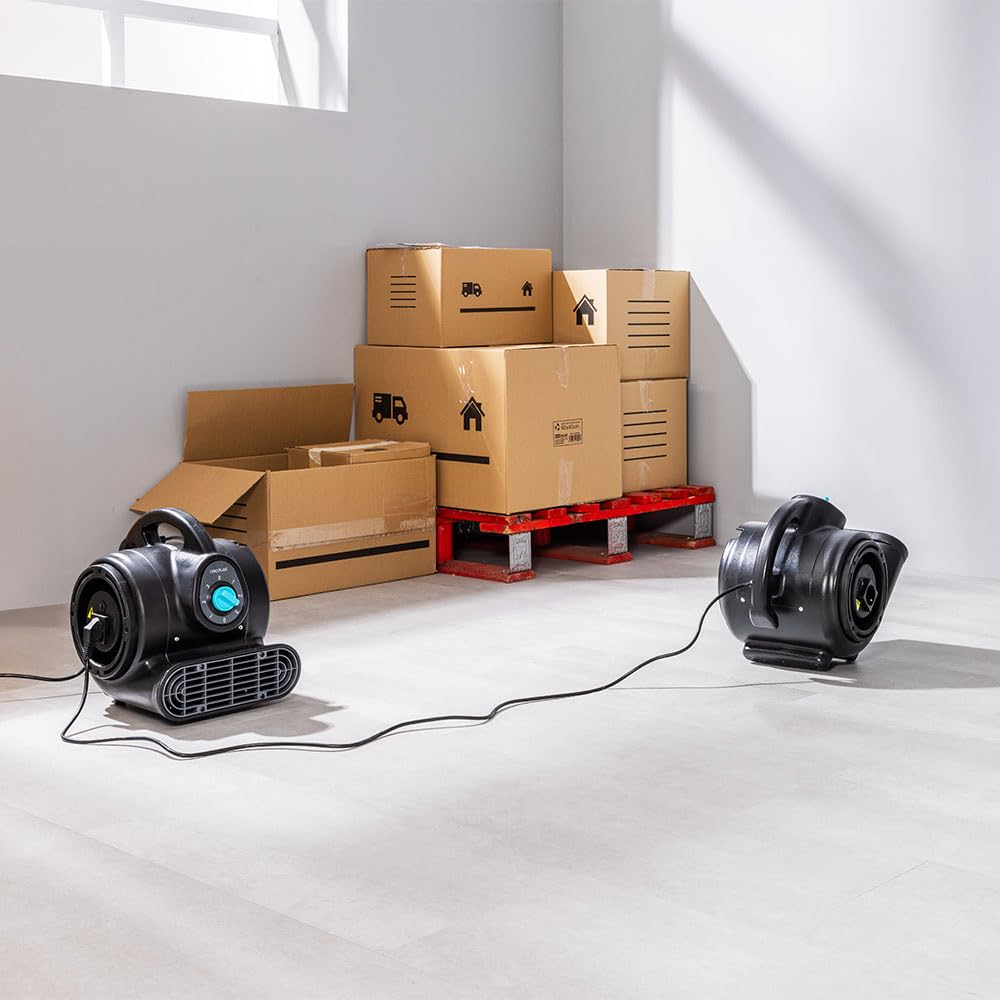 Cecotec Souffleur de Sol Ventilateur de Séchage Blowindustry 2000 Flowfloor 200W 1400 Tr/min 3 Vitesses Débit d'Air 1150 m³/h