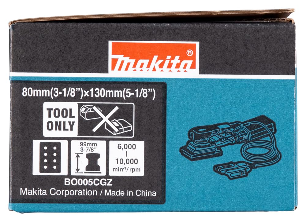 Makita BO005CGZ akumulatorowa szlifierka oscylacyjna 40 V maks. / 80 x 130 mm (bez ładowarki i akumulatorów)