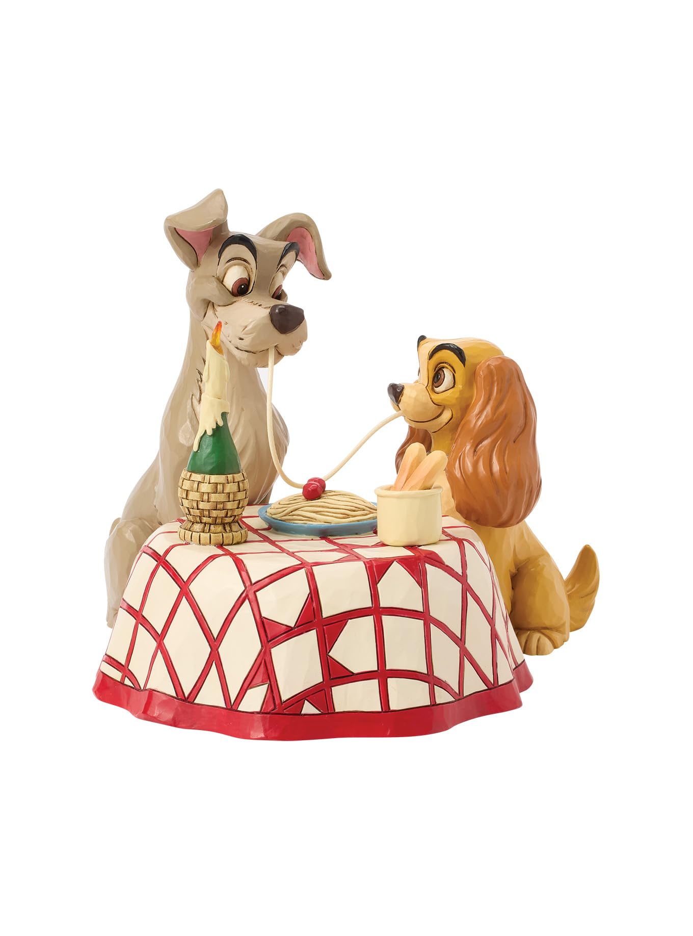 Disney Traditions Lady and Tramp Spaghetti Scene LED Figurine