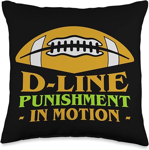 D-Line Punishment in Motion Throw Pillow