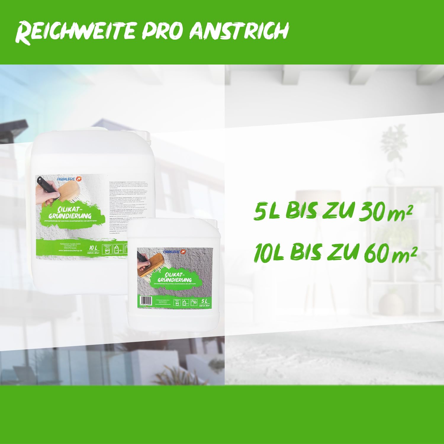 Silikat Grundierung 10L (versch. Größen) Tiefengrund, Haftgrund, lösemittelfrei
