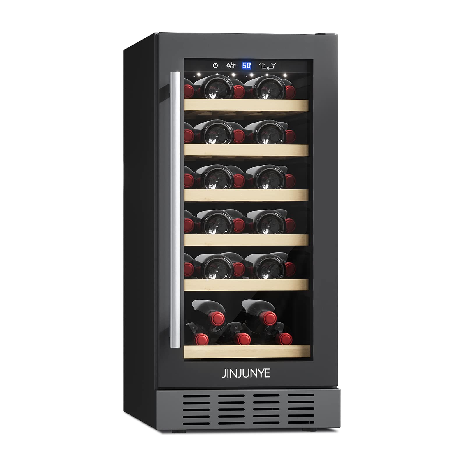 JINJUNYE 15" 30 Bottle Wine Cooler Refrigerator