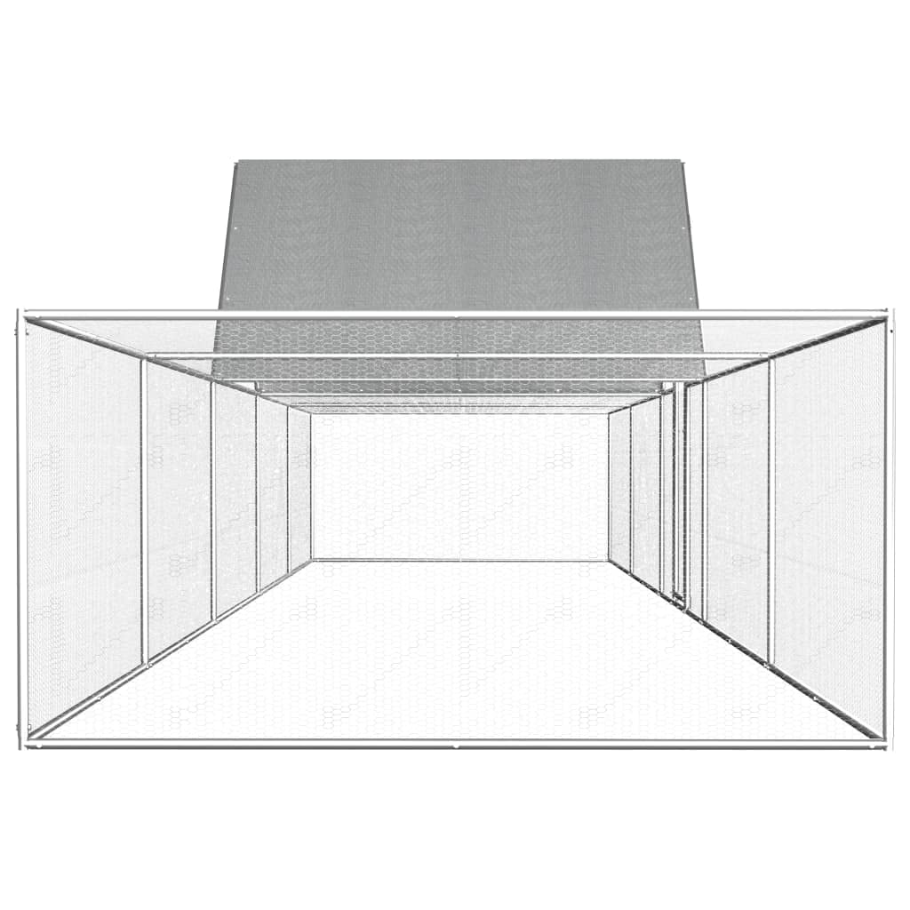 Forniture per animali domestici-pollaio 10x2x2 m acciaio zincato - Animali e forniture per animali domestici