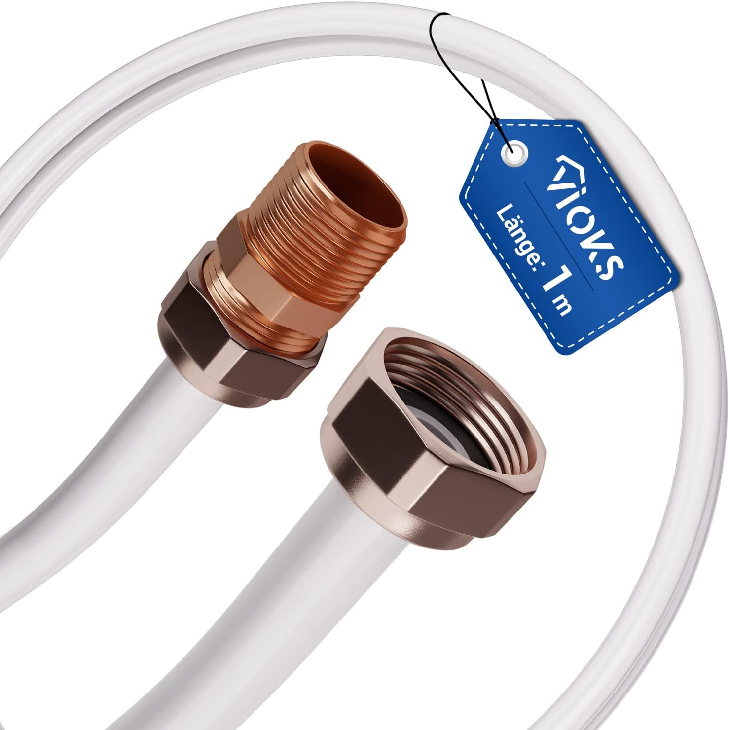 Panzerschlauch Zulaufschlauch Verlängerung Zulauf 3/4" 3 M Wasch- Spülmaschine - Foto 7