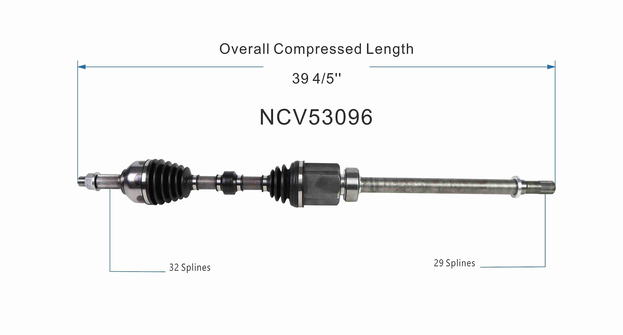 Amazon.com: GSP NCV53096 CV Axle Shaft Assembly - Compatible With