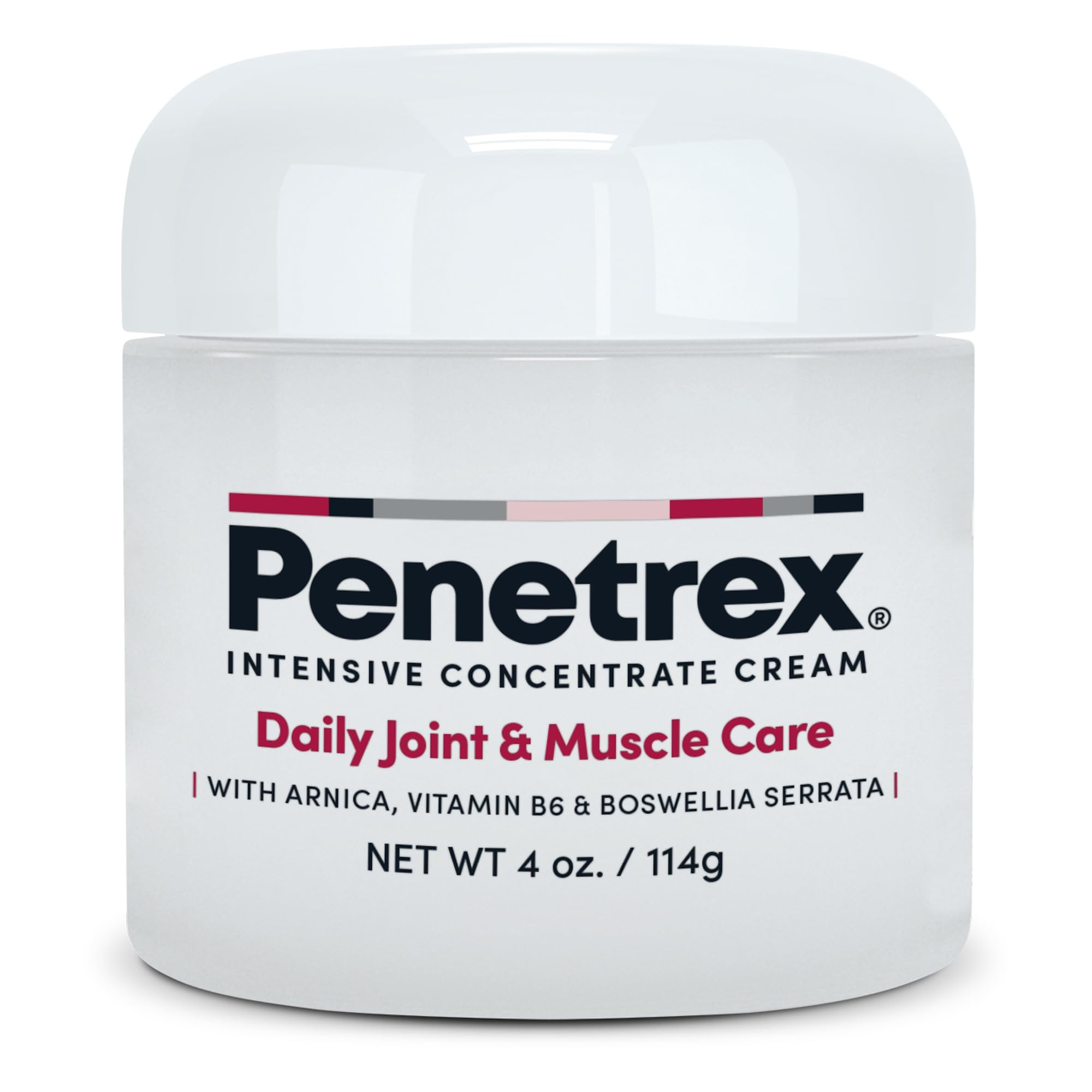 Penetrex Joint & Muscle Therapy - Soothing Comfort for Back, Neck, Hands, Feet - Premium Whole Body Rub with Arnica, Vitamin B6 MSM & Boswellia - Non-Greasy 4oz Cream