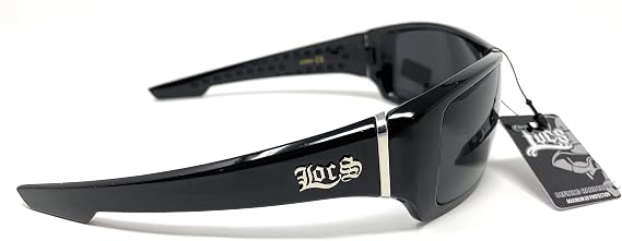 Locs Men's Rectangular Hardcore Wrap Sunglasses - 9054 & 91264 Series