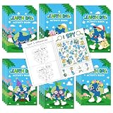 JAPBOR Earth Day Activity Coloring Books - Mini Save The Earth Activities Color Book Bulk for Party Favors, World Environment Day Small Colouring Pages for Gifts Giveaways Class Painting Games