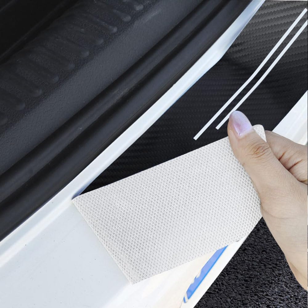 5 Protections Seuil De Porte Fibre Carbone Noir Pour BYD Seal U (EV) & Seal U DM-i (PHEV) 2024 - Autocollant Anti-rayures - 9