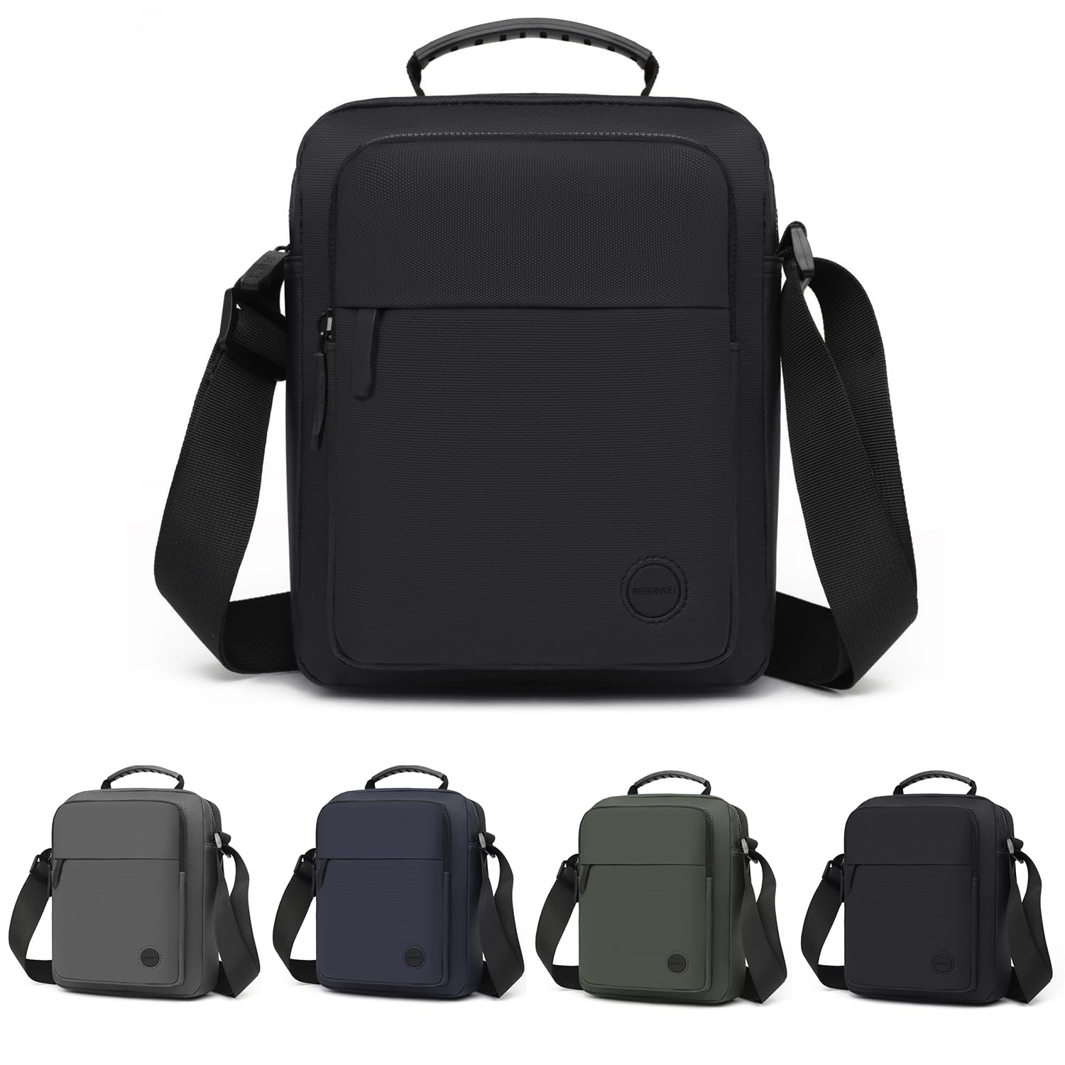 RELITRK Small Messenger Bag for Men Women Purse for Men Multi Pocket Purses Bag Hold Phone Handset Anti