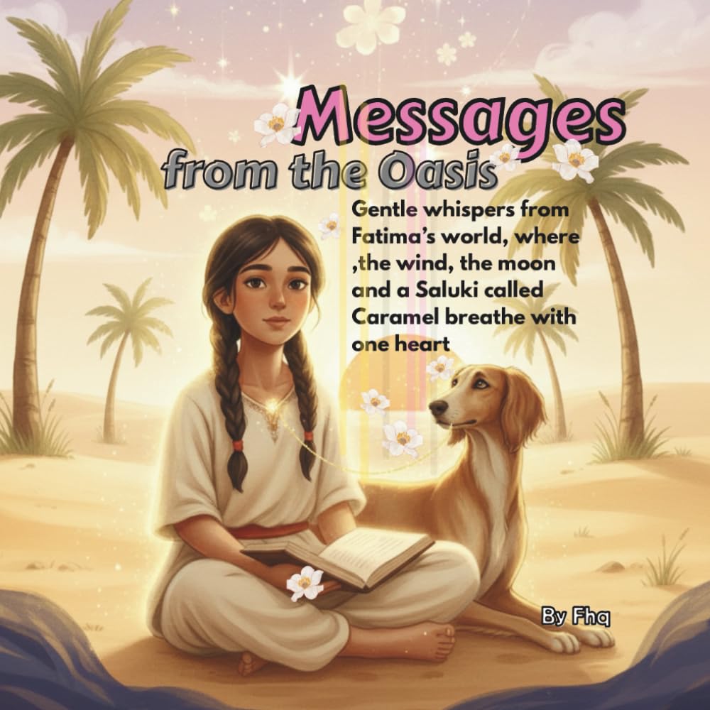 Messages from the Oasis: Illustrated storybook with reflective text and coloring pages