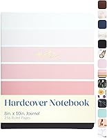 Vista 18 de WORLD TRAVELER Eccolo - Diario grande con páginas rayadas, cuaderno de escritura, tapa dura, 256 páginas blancas con líneas, marcador de cinta, se