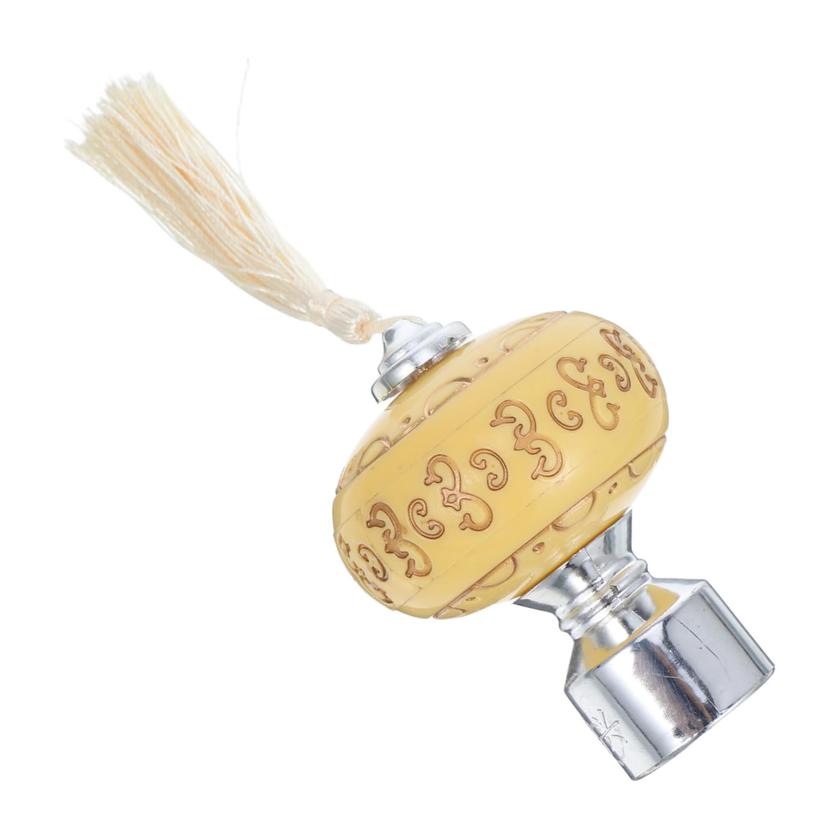 Luxshiny 4pcs Lantern Shaped Curtain Rod Finials Decorative Pole Ends for Roman Rods Antislip Design Easy Installation Versatile Curtain Accessories for Living Room Bedroom