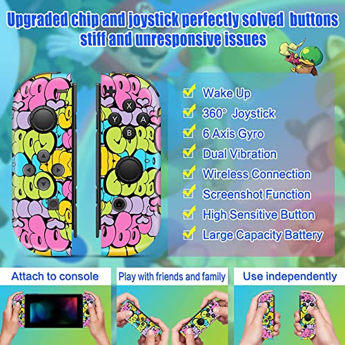 Joycons-for-Switch-NintendoReplacement-for-Nintendo-Switch-Controller-Compatible-with-Nintendo-Switch-Joycon-Wireless-LR-Controllers-Support-Dual-VibrationWake-upScreenshot