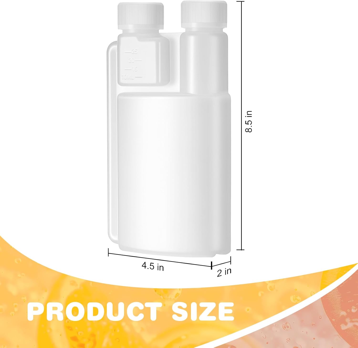 Chengu Plastic Flask with Built in Shot Glass, 1 Pc, 16.9 Oz, 0.84 oz image 2