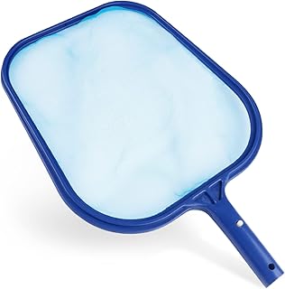 TedGem Pool Skimmer, Swimming Pool Pond Flat Net / Leaf Skimmer Heavy Duty Leaf Skimmer Durable & Lightweight for Cleaning Swimming Pool Leaves & Debris (Small)