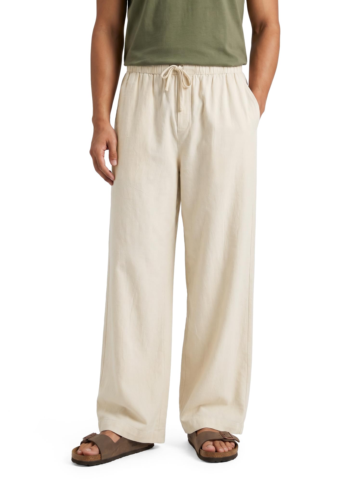 Combed Cotton Solid Drawsting Pyjama for Men-image-31