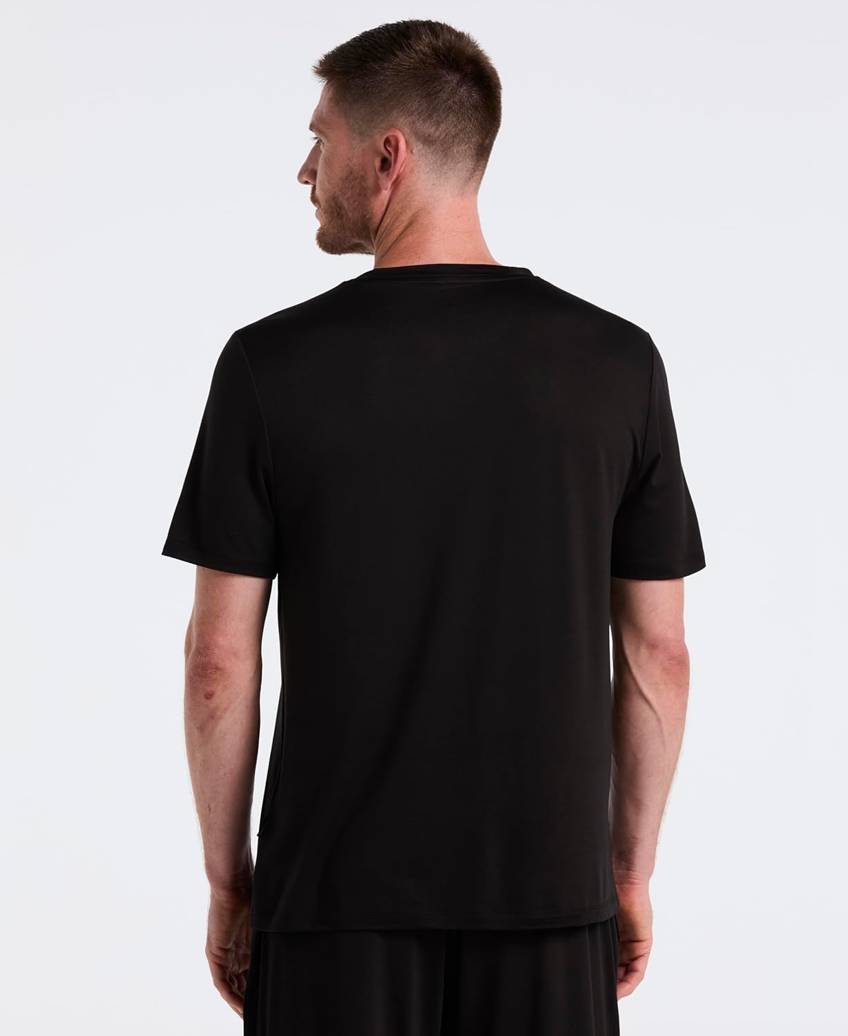 Perry Ellis Mens Portfolio Short Sleeve Deluxe Jersey Crew Neck T-Shirt, Soft Stretch Fabric, Loose Fit, Sleepwear - Image 2