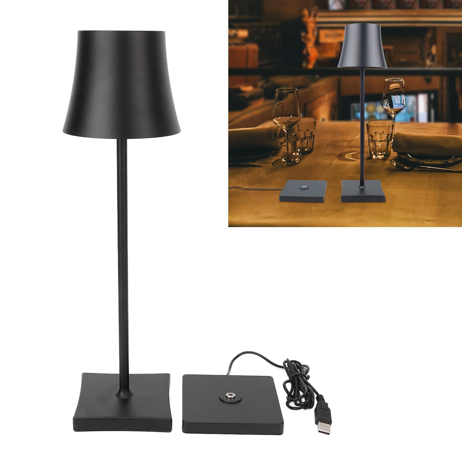 Hyuduo Lampada da Scrivania a LED, Luce Touch Dimmerabile Impermeabile