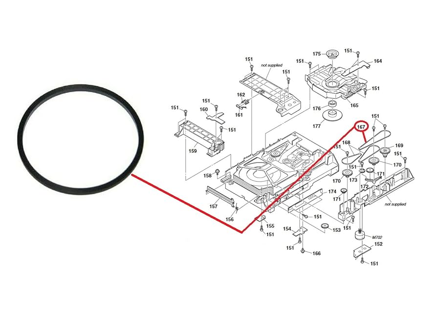 Amazon.com: Communication Rubber Belt for Sony Compact AV