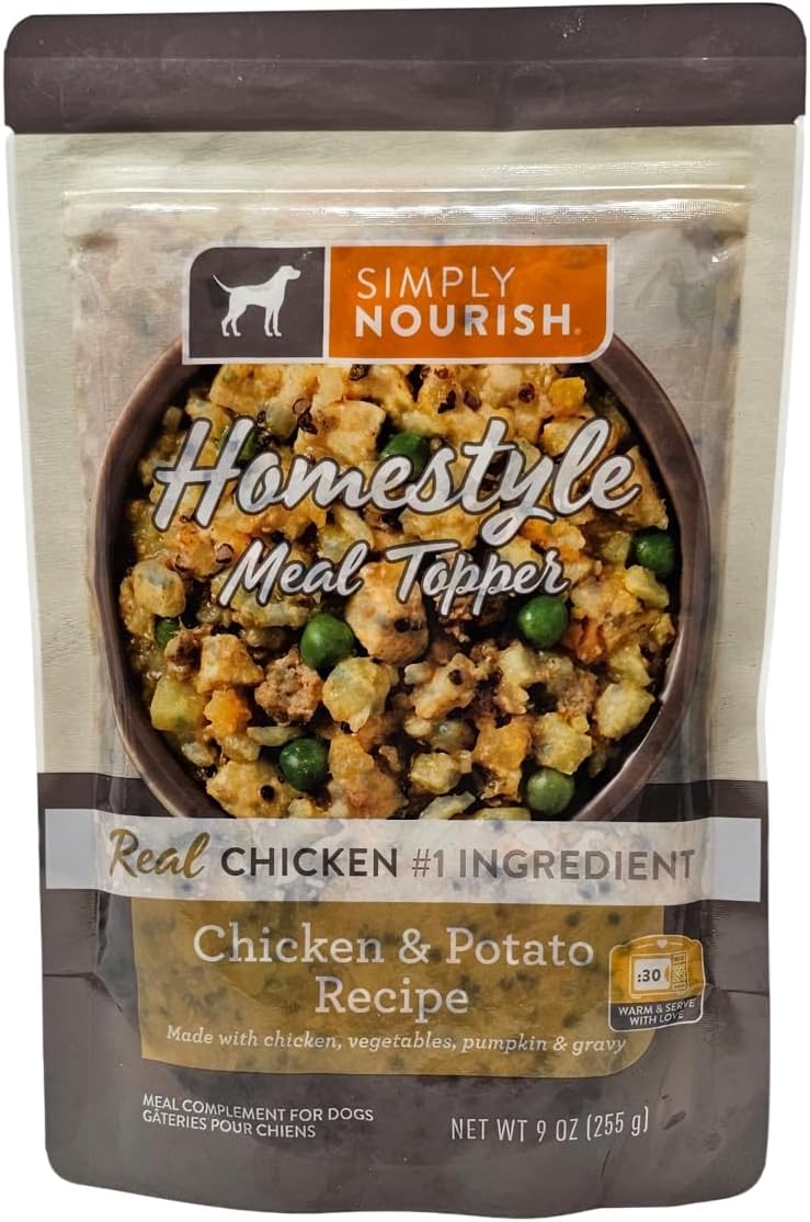 SIMPLY NOURISH Homestyle Chicken and Potato Dog Meal Topper, 9 Ounces