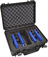 Vista 1 de Estuche para pistola Doro para 4 pistolas 12 con inserto de espuma MyCaseBuilder personalizado, impermeable, resistente, armas de fuego tácticas
