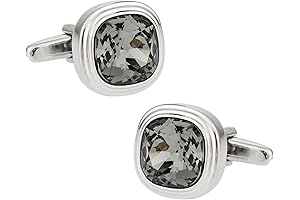 Swarovski Black Diamond Crystal Cufflinks