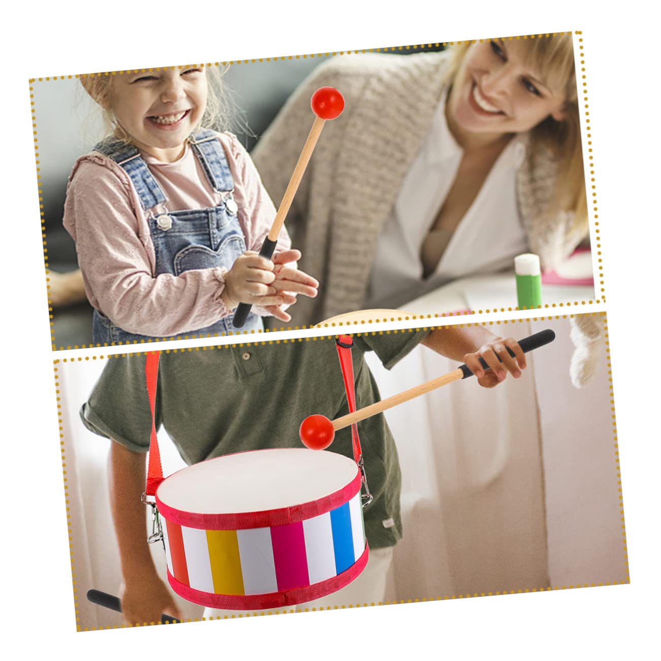 TOYANDONA 3er-set Musikinstrumentenstäbe Marimba Drumsticks Zungenstäbe Set Ergonomischer Griff Für Jungen Und Mädchen 2 Paar * 3