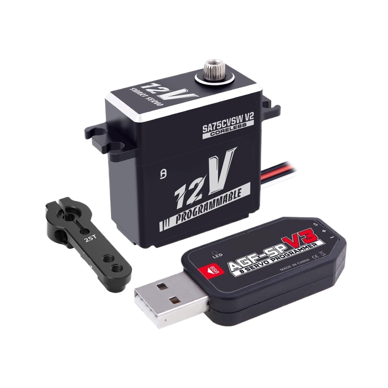 Servo étanche 45KG SA75CVSW programmable en mode treuil 3