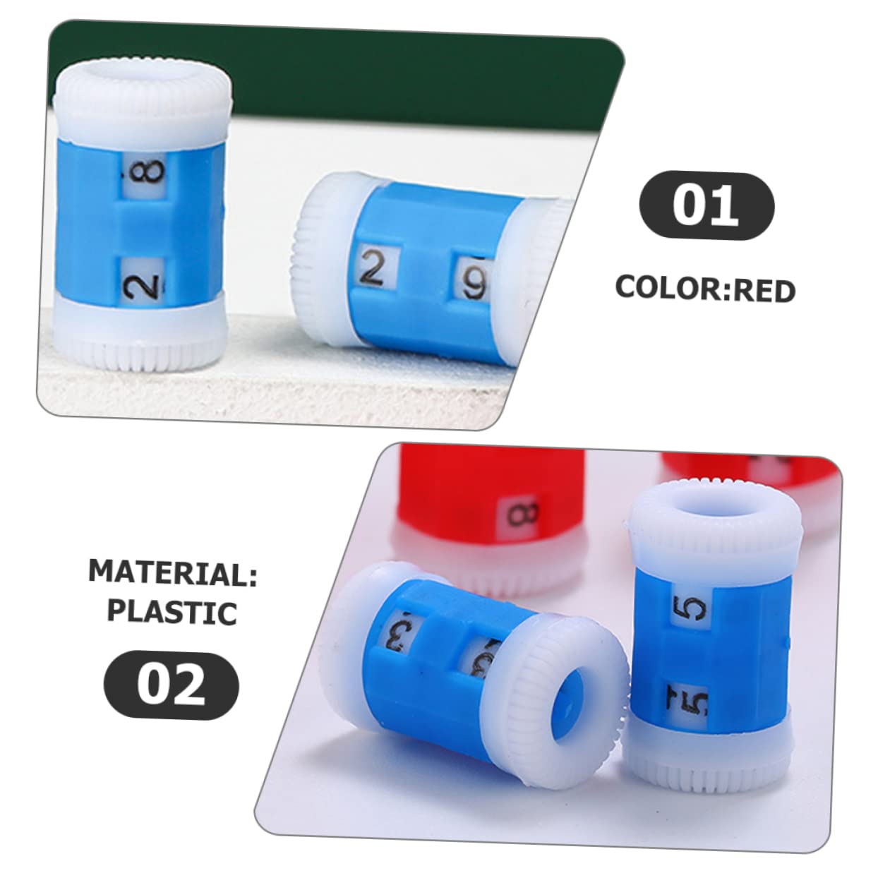 100 Piezas Contador De Hileras De Tejido Simplificar El Contador De Tejer Contador De Ganchillo Liso Simplificar El Contador De Puntadas Arte De Tejer El Plastico Blue SEWOART