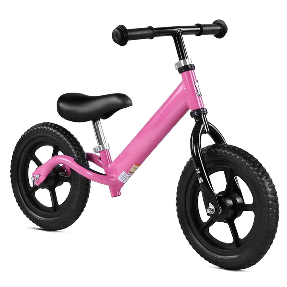 Bicycle child 12" Balance Bike For Kids And Toddlers No Pedal With Air-free Tires Anti-slip Handlebar Adjustable Seat Push And Stride Walking Bicycle Sport Training Balancing Bikes For Children Boys G