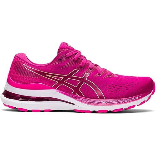 ASICS Women's Gel-Kayano 28 Running Shoes, 6, Fuchsia RED/Pink GLO